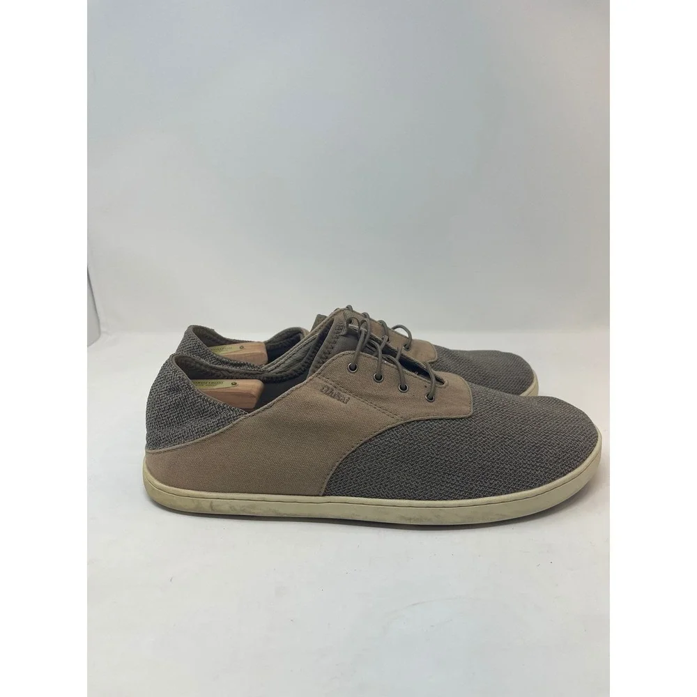 Olukai Nohea Moku Sneakers Mens 12‎ Tan Brown great Breathable Boat Shoes